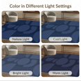 thumbnail image 7 of ODIKA 5'x7' Ultra-Soft Area Rug, Deep Blue Geometric Design Accent Contemporary Artistic with Bold Symmetry Washable, Bare feet friendly, Silk-Touch for Bedroom Home office, 7 of 7