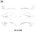thumbnail image 3 of For Silver Face Sticker Waterproof Self Adhesive Makeup Decal Sticker Temporary Sticker Eyes, 3 of 8