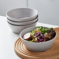 thumbnail image 4 of Stone Lain Jade Stoneware Dinnerware 16-Piece Set of 4, Light Gray, 4 of 6