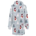 thumbnail image 5 of Lilgiuy Women Casual Loose Long Sleeve Printing Drawstring Hooded Dress Gray Fall Dresses for 2022 Spring Winter, 5 of 5