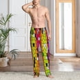thumbnail image 6 of Lsque Colorful Tie Dye Stained Glass 1 Print Men's Pajama Pants, Lounge Pant - Comfortable Home Wear,Elastic Waistband, Stylish Design-XX-Large, 6 of 9