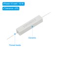 thumbnail image 3 of Unique Bargains 5 Pcs Résistances 8 Ohms, Résistance Ciment Céramique 10W Kit de Résistance Ciment de Puissance Tolérance 5 % pour Adaptateurs d'Alimentation Audio, 3 of 4