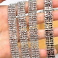 thumbnail image 3 of Cadena De Diamantes De Imitación, Apliques De Diamantes De Imitación, Material De Primera Calidad, 2 Yardas De Largo, Resistente Y Duradero Para Ropa, Vestido, Jarrón, 3 of 7