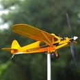 thumbnail image 3 of Hilandero de viento de avión, hilanderos de viento de avión de 20*18 cm, veleta de avión, veletas, molino de viento de jardín al aire libre, avión de hierro metálico, clima de avión, 3 of 5
