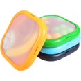 thumbnail image 1 of 4 Recipientes de Silicona para Almacenar Alimentos, Cajas Bento Herméticas para Frutas, Verduras y Comidas, 4 Colores., 1 of 5