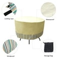 thumbnail image 4 of Outdoor Table Chair Cover Round Waterproof Dustproof UV Guard 600D Oxford Fabric Patio Furniture Set Cover, 4 of 9