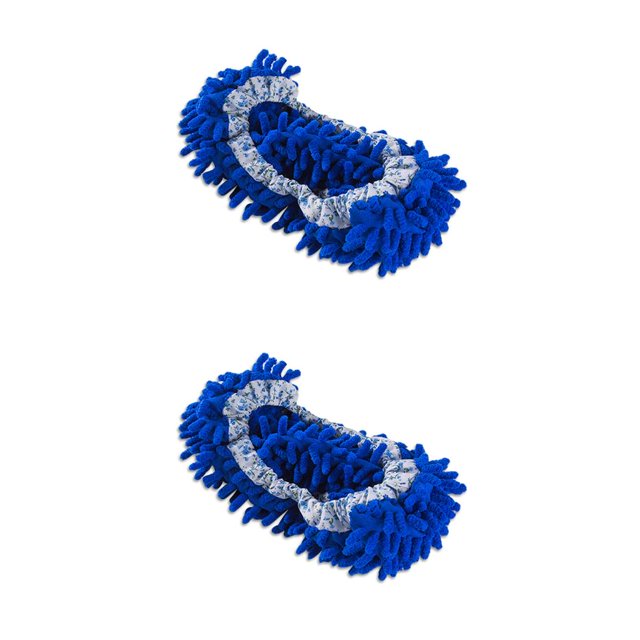 Injueey 1 par de zapatos de limpieza para quitar el polvo del suelo, zapatillas absorbentes de agua, barrido, trapeador perezoso, mopa Type5 NO5