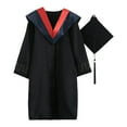 thumbnail image 1 of 1 Set Beautiful Fine Knitted Graduation Uniform Polyester Elegant Festive Touch Graduation Dress for Photography, 1 of 9
