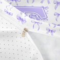 thumbnail image 4 of Manfei Cute Lavender Bow Twin Bedding For Girls,Chic Letter F Monogram Duvet Cover Set For Kids,Reversible,2 Pieces(No Comforter), 4 of 6