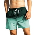 thumbnail image 2 of Shorts Men Summer Swim Trunks Dry Surf Boardshorts Bathing Suit With Mesh Lining Beach Shorts Cargo Shorts for Men Green XL, 2 of 8