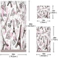 thumbnail image 2 of Coolnut 3 PCS Towel Beautiful Paris Eiffel Tower Love Heart Cotton Bath Towel Set (1 Bath Towel, 1 Hand Towel, 1 Washcloth) for Bathroom, Super Soft and Quick Dry Towels, 2 of 6