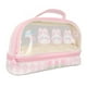 thumbnail image 3 of Lindo bolso para bolígrafos con diseño de conejo, estuche para lápices Kawaii transparente impermeable de doble capa, bolso de cosméticos rosa con asa para niños, 3 of 5
