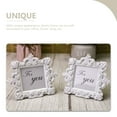 thumbnail image 3 of COMPUKAS 2Pcs Resin Antique Picture Frame Vintage Decorative Photo Frame for Wedding Display, 3 of 8