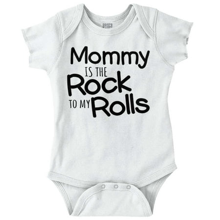 

Brisco Brands Mommy Rock To My Rolls Chubby Baby Unisex Baby Bodysuits