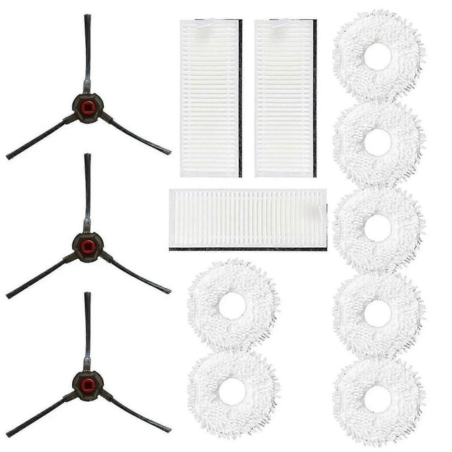 13pcs/set Filter Mop Cloth Side Brush For Yeedi Mop Station Self-cleaning Robot Cleaning Pad Access (haoyi