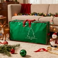 thumbnail image 6 of Large Nylon Christmas Tree Storage Bag, Water-Resistant Holiday Organizer with Durable Handles, 6 of 6