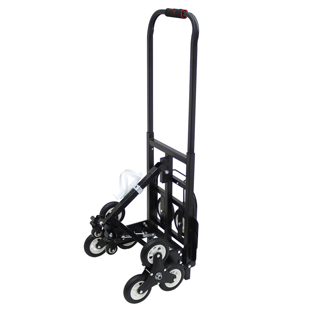 Carbon Steel Foldable Hand Truck Climbing Cargo Trolley Climbing Cart Handcart for Climbing Stairs