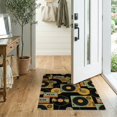 thumbnail image 2 of ODIKA 2'x3' Washable Throw Rug Non-Slip, Low Profile, Flatwoven, Easy Care Record School Vinyl Music Theme Analog Sound Graphic Player Dj for Hallway, Study Room, 2 of 7