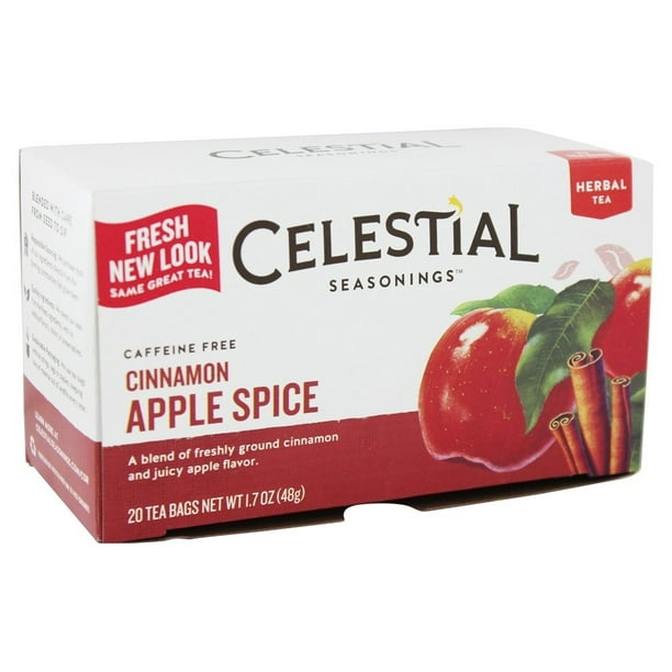 Celestial Seasonings Herbal Tea Caffeine Free Cinnamon Apple Spice