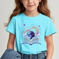thumbnail image 2 of Cute Shirts forGirls Short Sleeve Graphic Tees Crewneck Casual T-Shirt Kids Summer Tops Clothes, 2 of 7
