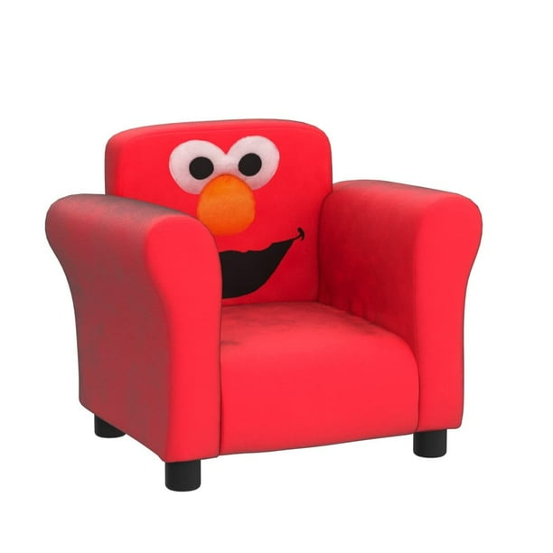Silla Delta Children Elmo tapizada para niños pequeños, 57 x 44 x 41 cm, color rojo