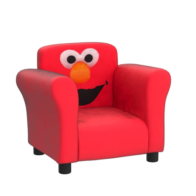 Silla Delta Children Elmo tapizada para niños pequeños, 57 x 44 x 41 cm, color rojo
