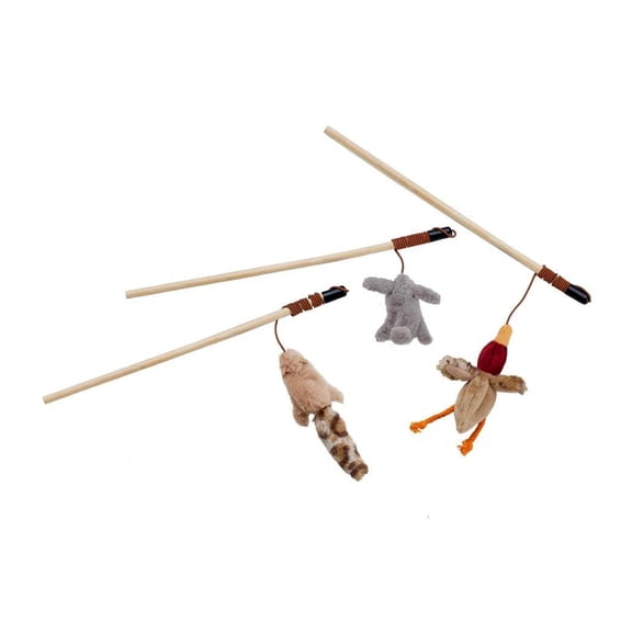 Ethical Pet Spot Skinneeez Forest Creature Wand  Assorted Catnip Cat Toys