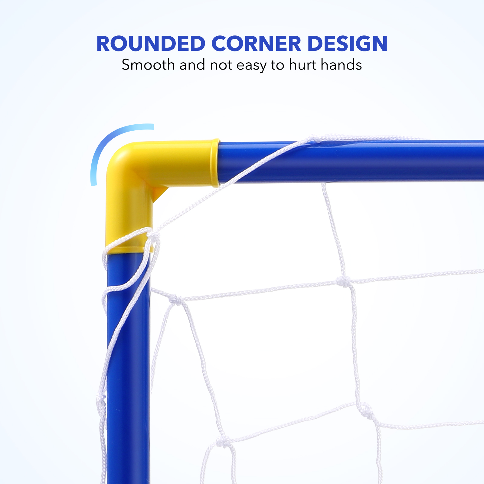 Portable Mini Soccer Goal Set with Ball & Pump, 17.6x12.5x9.9 in
