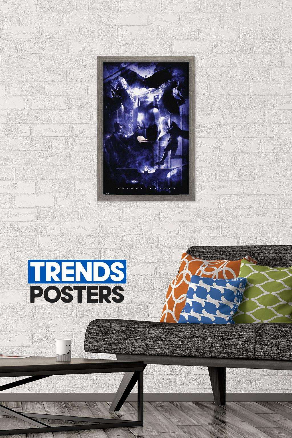DC Comics - Batman - Action Wall Poster, 14.725" x 22.375", Framed