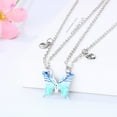 thumbnail image 3 of 2Pieces/set for Butterfly Friendship Necklace Best Friend BFF Necklace Gift For, 3 of 9