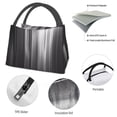 thumbnail image 4 of Fotbe Monochrome Abstract Lines Bolsa Térmica Portátil con Estampado, Bolsa de Entrega de Alimentos Aislada, Bolsa Reutilizable de Gran Capacidad para Comidas y Supermercado, 4 of 6
