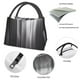thumbnail image 4 of Fotbe Monochrome Abstract Lines Bolsa Térmica Portátil con Estampado, Bolsa de Entrega de Alimentos Aislada, Bolsa Reutilizable de Gran Capacidad para Comidas y Supermercado, 4 of 6