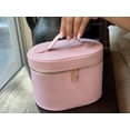 thumbnail image 3 of Bolsa de maquillaje Vanity Case JAZD con organizador extraíble, color rosa, 3 of 6