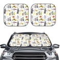 thumbnail image 2 of Balery New York Parasol para parabrisas de coche de 2 piezas | Parasol plegable para parabrisas delantero de coche para la mayoría de sedanes-Medium, 2 of 6