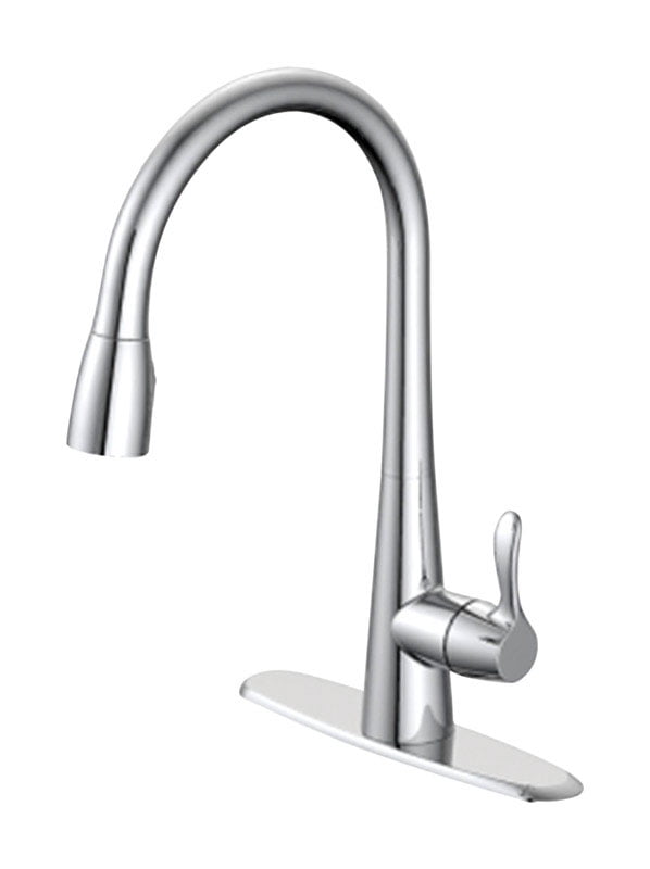 OakBrook Vela One Handle Kitchen Faucet with Pulldown Sprayer