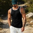 thumbnail image 2 of Resicozy Sleeveless Tank Tops Mens Casual Workout Gym T Shirts Sport Athletic Solid Color Tanks Black M, 2 of 7