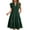 Deep Green, variant on UVN Summer Dresses for Women Ruffle Sleeve V Neck Midi Dress Casual Beach Sundress with Pockets