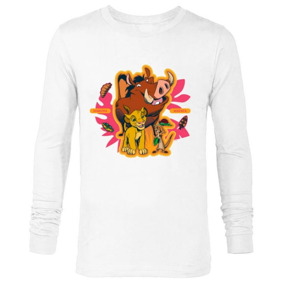 Disney The Lion King Simba Timon Pumbaa Hakuna Matata - Long Sleeve T-Shirt for Men - Customized-White