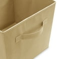 thumbnail image 3 of Casafield Set of 6 Fabric Storage Cube Bins, Beige - 11" Collapsible Foldable Cloth Baskets for Shelves and Cubby Organizers, 3 of 8