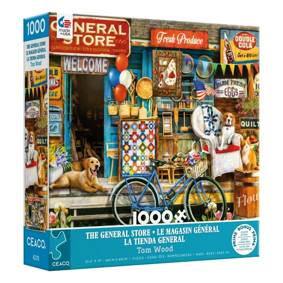Ceaco - Tom Wood - The General Store - 1000 Piece Interlocking Jigsaw Puzzle