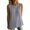 *Gray, variant on Women's Eyelet Vertical Ribbed Swing Tank Top , Ladies' Wide Strap A Line Sleeveless Blouse , Summer Casual Loose Fit Shirt For Women,Beige,S-3XL