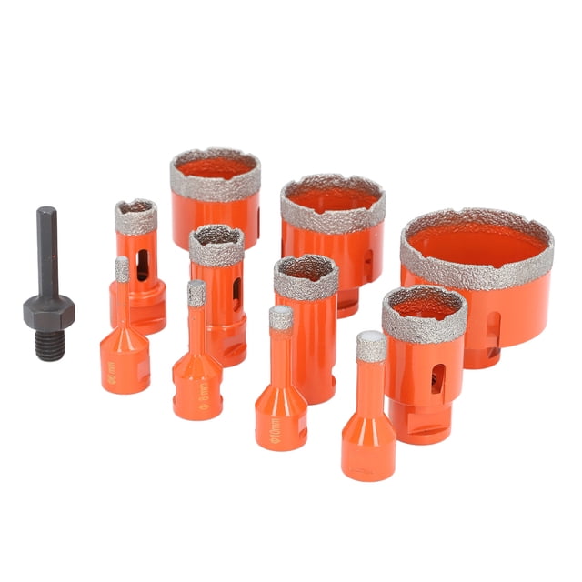 Sierra de diamante ANGGREK Kit de sierra Para Soldadura Fuerte Al Vacío Con vástago de Conversión hexagonal Para Baldosas de cerámica