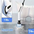 thumbnail image 6 of 2025 Electric Spin Scrubber, USB Rechargeable, 9 Brush Heads, Dual Speed, Telescopic Handle, for Bathroom, Tile, Floor & Car Cleaning, 6 of 6