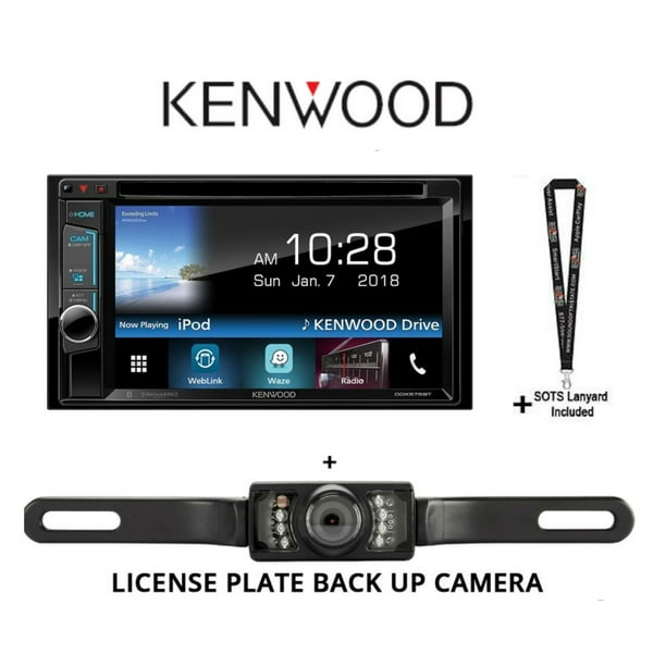 Kenwood DDX575BT 6.2" DVD Receiver with Bluetooth and License plate