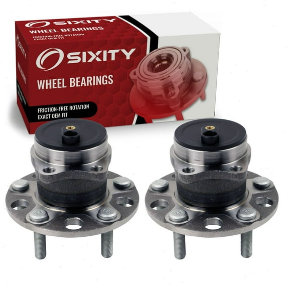 2 pc Sixity Rear Wheel Bearing Hub Assembly compatible with Dodge Avenger 2008-2014