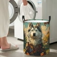 thumbnail image 4 of Cauagu Forest Maple Leaf Husky for Laundry Basket,Collapsible Organizer Basket for Storage Bin Toy Bins Gift Baskets Bedroom Clothes Children Nursery Hamper -Medium, 4 of 7