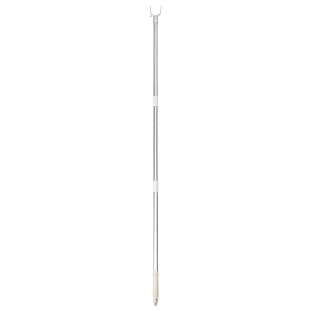 Percha telescópica para ropa, barra para ropa, barra para colgar ropa, barra para armario, gancho telescópico, ganchos de acero inoxidable, soporte para tendedero, pilar para ancianos