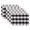Black/White, variant on DII Buffalo Check Ribbed Placemat Set/6, 13x19"