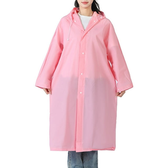 Imperméable à Capuchon à Manches Longues pour Femmes et Hommes, 2 Pcs, Extérieur