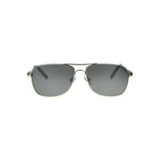 Foster Grant Men's Square Fashion Sunglasses Silver